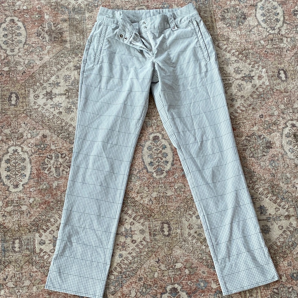 Nike Women's Gray Checkered Chinos